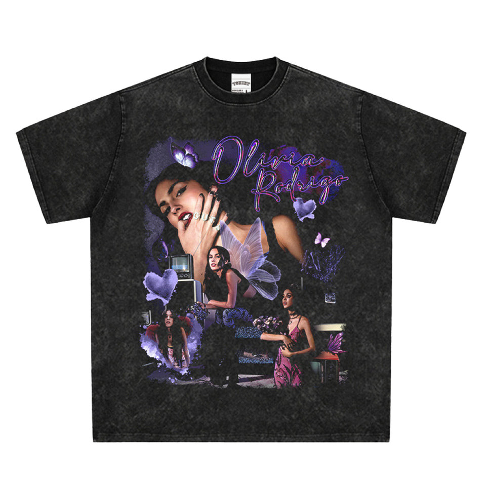 เสื้อยืด Olivia Rodrigo Oversize Washed