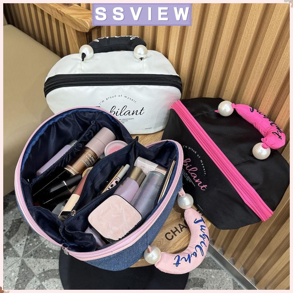 Stillsaview กระเป๋าเครื่องสําอาง, กันน้ํา Anti Fouling Wash กระเป๋า, กระเป๋าแต่งหน้าความจุขนาดใหญ่แบบใช้มือถือมัลติฟังก์ชั่นกระเป๋าเดินทาง