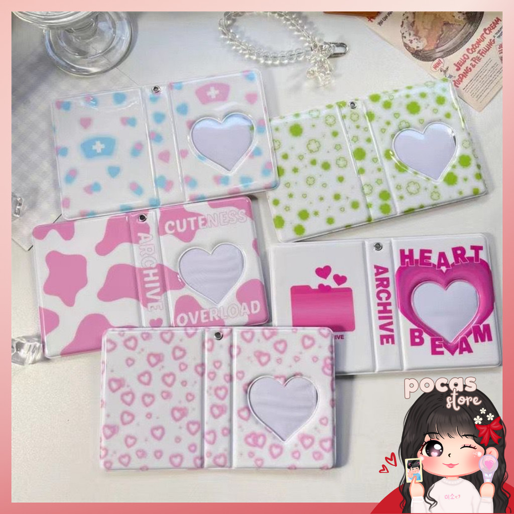 [PS] 36 SLOT LOVELY Y2K KOBUK Idol Photocard Storage Book อัลบั้มรูป 3 นิ้วการ์ตูน PVC Card Holder M