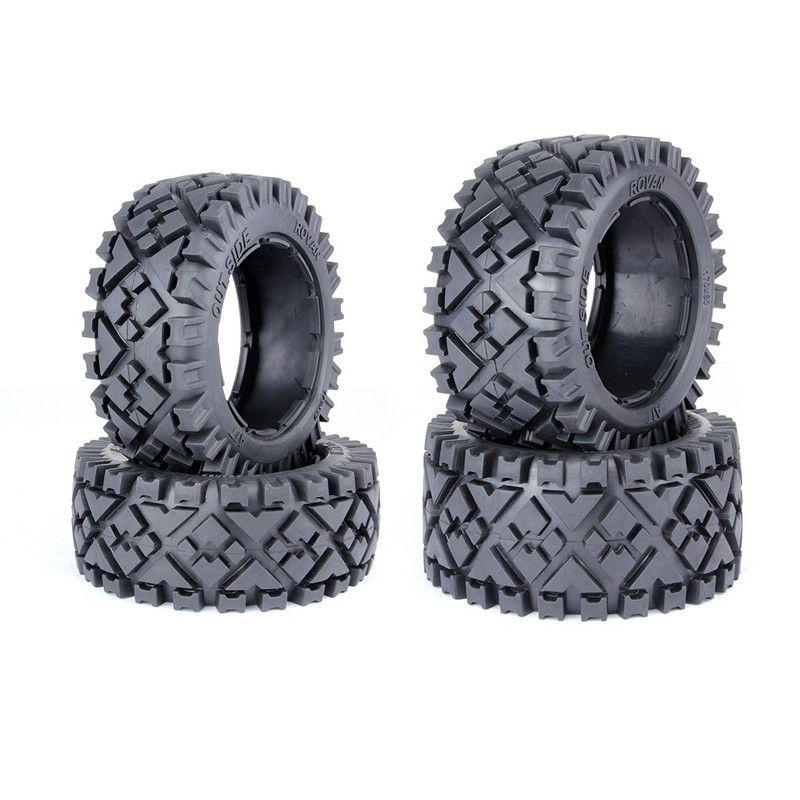 ยางทุกภูมิประเทศชุดสําหรับ 1/5 HPI Baja 5B SS Rovan King Motor buggy