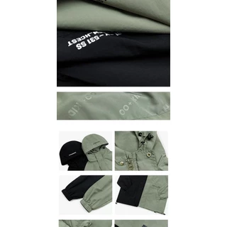 110 - 170 เสื้อแจ็คเก็ตเสื้อกันลมมีฮู้ดสําหรับเด็กผู้ชายฤดูใบไม้ผลิและฤดูใบไม้ร่วง-สไตล์เกาหลีอินเทรนด์สําหรับเด็กใหญ่และกลาง
