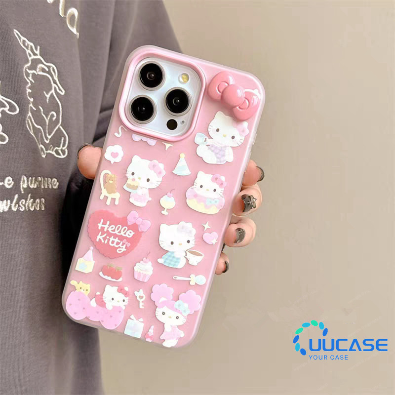 แมวสีชมพูสําหรับiPhone 16 15 14 13 12 11 Pro Max X XR XS Maxเคสโทรศัพท์น่ารักการ์ตูนปกอ่อนGDE - รูปที่ 2