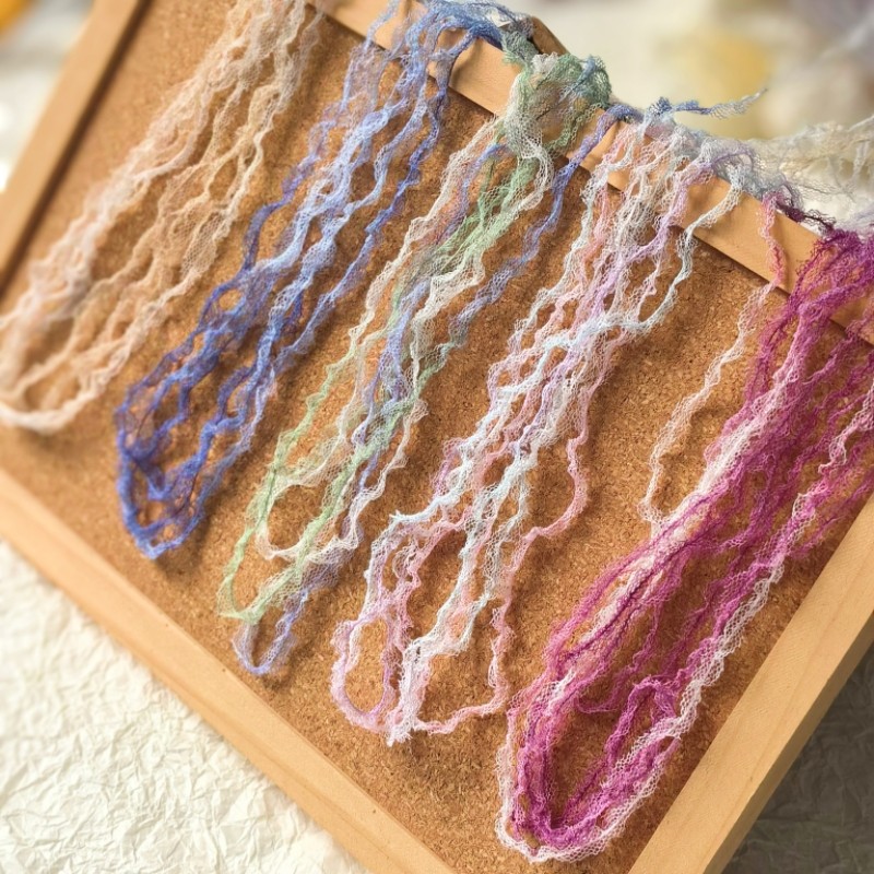 Fairy Gauze ผ้าลูกไม้สำหรับ DIY โบว์ อุปกรณ์แต่งเล็บ และตกแต่งเสื้อผ้าเด็ก ความยาว 5ม.