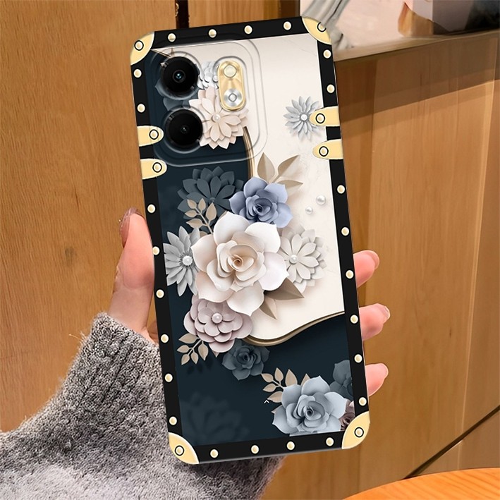 CASE HP INFINIX SMART 9 4G 2024/INFINIX HOT 50i 4G 2024 ล่าสุด Motif เคสยืดหยุ่น เคสปัจจุบัน SOFTCAS