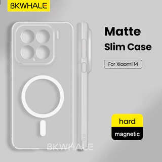 BKWHALE Matte Ultra-Thin Clearเคสโทรศัพท์แม่เหล็กสําหรับXiaomi 17 15 14 13 17T 13T POCO F8 F7 F6 F5 X7 X6 Redmi K60 K70 K80 K90 Ultra Note15 Note14 Pro + ฝาครอบแข็งโปร่งใส