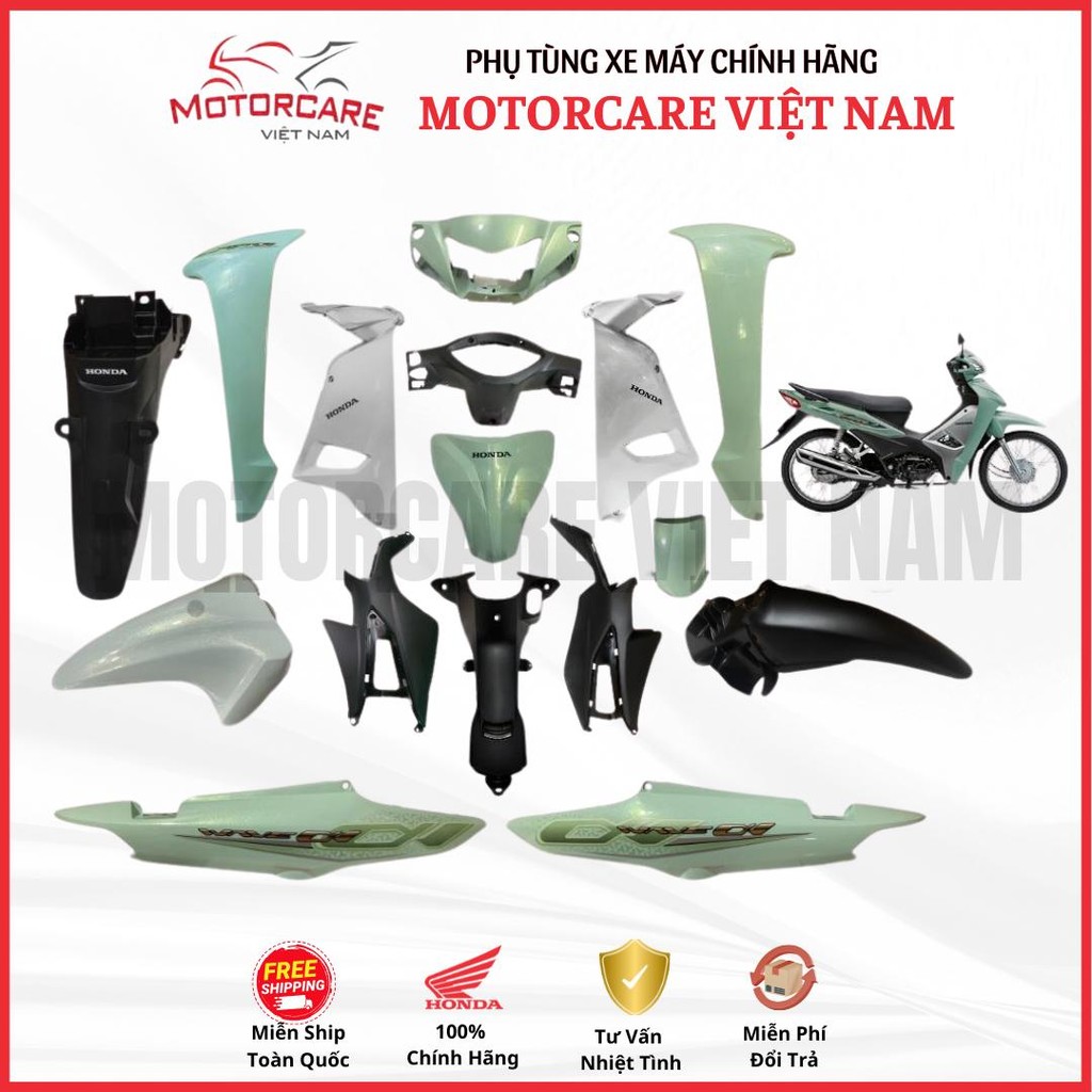 ชุด | WAVE Alpha 110cc K89 ชุดพลาสติก 2019 Turquoise GY-150 แท้ Honda - DTP