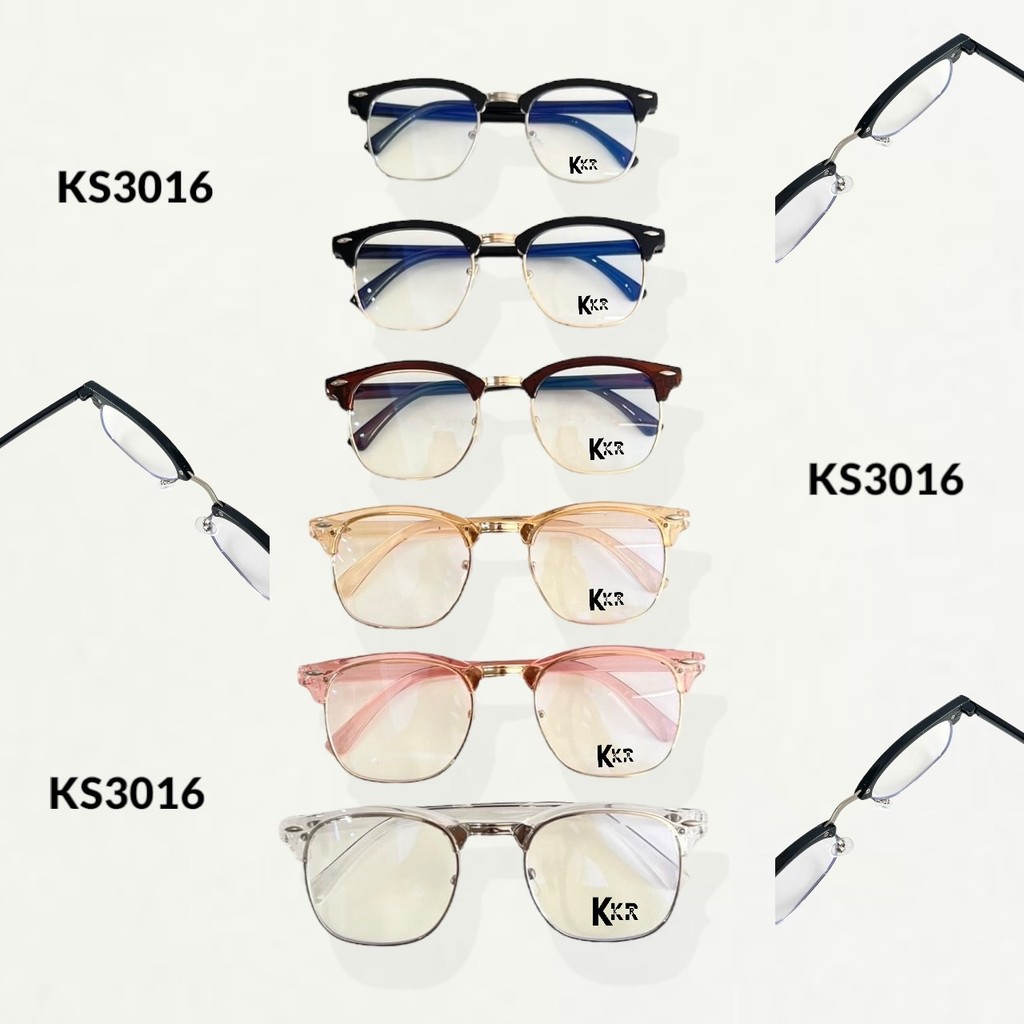 แว่นตากรองแสงสีฟ้า ทรงมาสเตอร์ KS3016 กรองแสงจอคอมโทรศัพท์ แสงuv ชายหญิงใส่ได้ 'พร้อมจัดส่งทันที มีปลายทาง