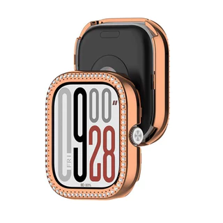 Bling PC Hollow สําหรับ Redmi นาฬิกา 5/5 Active/5 Lite สมาร์ทนาฬิกาเพชรคริสตัลกันชน Protector สําหรับ Redmi Watch4Accessorie