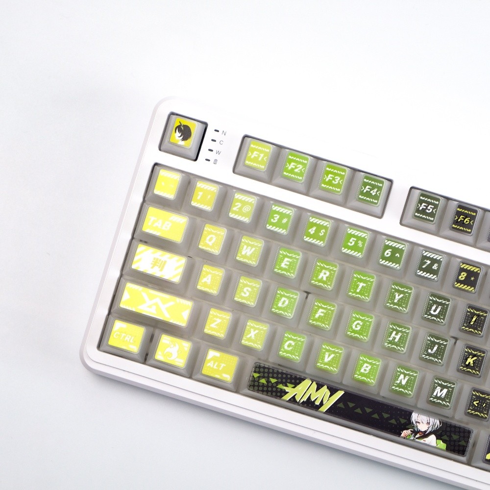 118keys Shi Ye Sakura Keycaps PBT Dye Subbed Objection To Nullification Key Caps Cherry Profile Lumi