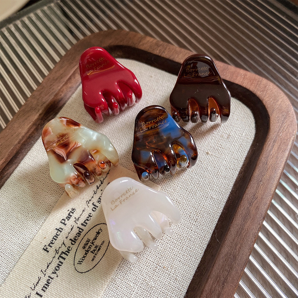 คลิปผมสไตล์เกาหลีน่ารัก ขนาดเล็กทรงย้อนยุค จากวัสดุอะซิเตท ออกแบบเป็นรูปลายปลาฉลาม เพื่อตกแต่งทรงผมเหมือนเจ้าหญิงหรือใช้เป็นเครื่องประดับ