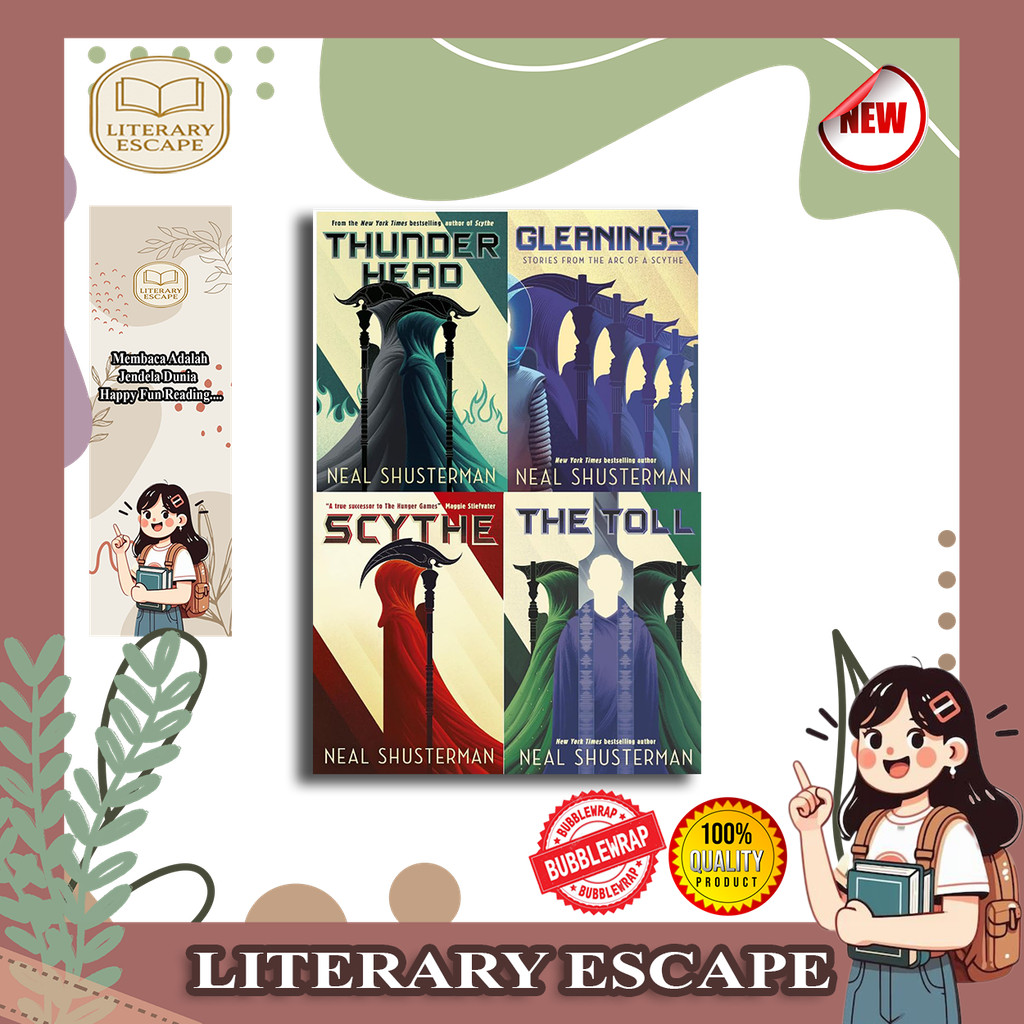 Arc of a Scythe Series 4 Books Collection Set Neal Shusterman Scythe (The Toll, Thousandhead, Scythe