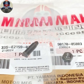 สลักเกลียวปรับวาล์ว nmax aerox lexi ดั้งเดิม 33s e2159 01 90170 05503 KD2