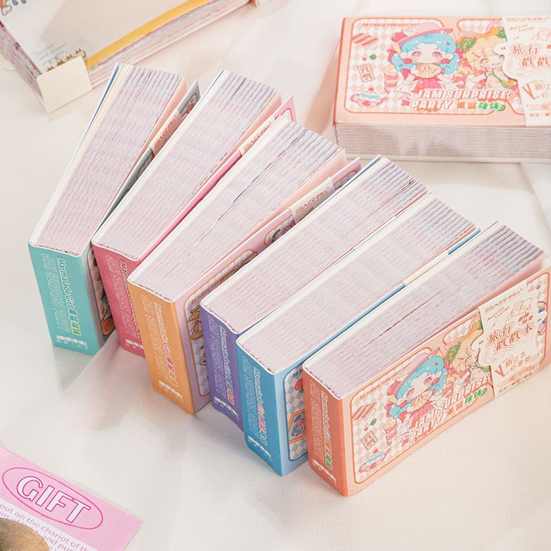 Travel Mini Clock-In Handbook Stampton Travel Recordbook Diary Notebook Notebook ins High-Value Girl