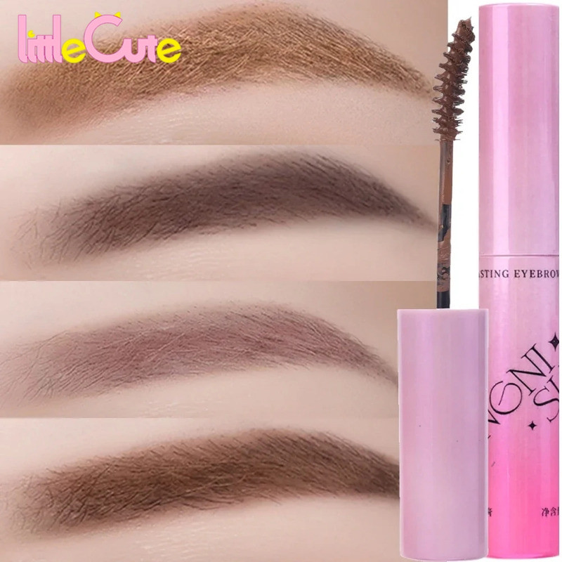 4 สี Velvet Mist Eyebrow Cream - เครื่องสําอางสําหรับผู้เริ่มต้น - Liquid Eyebrow Tint Gel - ติดทนนานกันน้ํา - Eyebrow Pigments Tattoo - Eyebrow Contour Enhancer