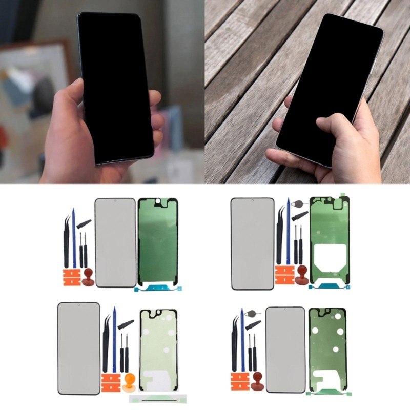 WIN เลนส์ด้านนอกด้านหน้าสําหรับ S21+Plus S21 FE S21 Ultra 5G หน้าจอสัมผัสเปลี่ยนจอแสดงผล