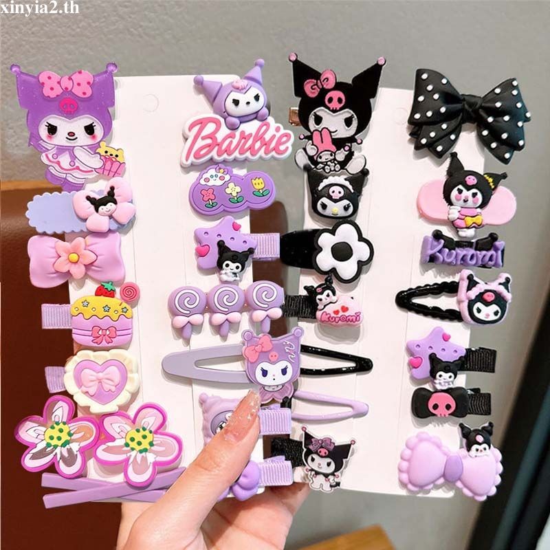 XINYIA2.thLittle Girl BB Clip Set Children Sweet Hairpin Cute Kuromi Hair Clip ราคา ถูกที่สุด ดีลบีเคเค