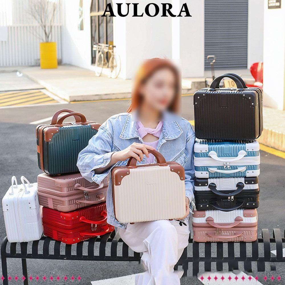 Aulora กระเป๋าเดินทางสําหรับเดินทาง, กล่องเครื่องสําอางขนาด 14 นิ้ว, ขายร้อน Hand Organizer Mini Boarding สําหรับผู้หญิง