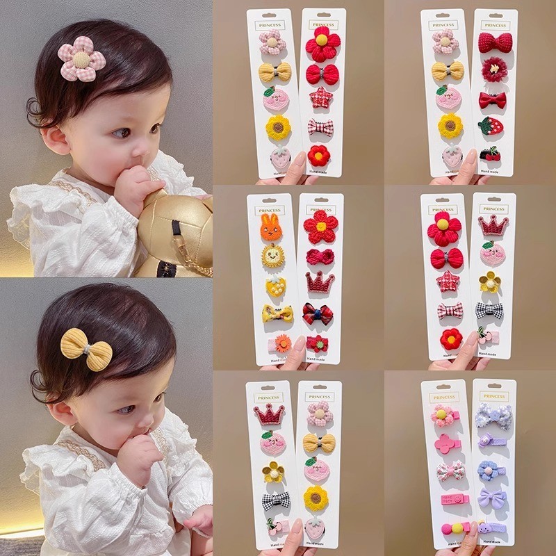 ชุด10กิ๊บติดผมเด็กน่ารักเด็กไม่ทําร้ายผมbbคลิปเครื่องประดับผมเด็ก - รูปที่ 2