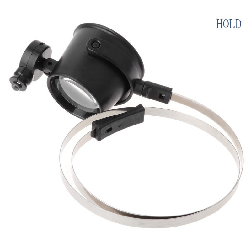Practical 10X LED  Eye Loupe Jewelry Watch Repair Magnifier Headband