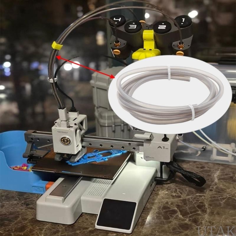 Take 2 5mmx4 0mm 3D เครื่องพิมพ์ PTFE Bowden ท่อทนความร้อนสําหรับ P1P P1S 3D เครื่องพิมพ์