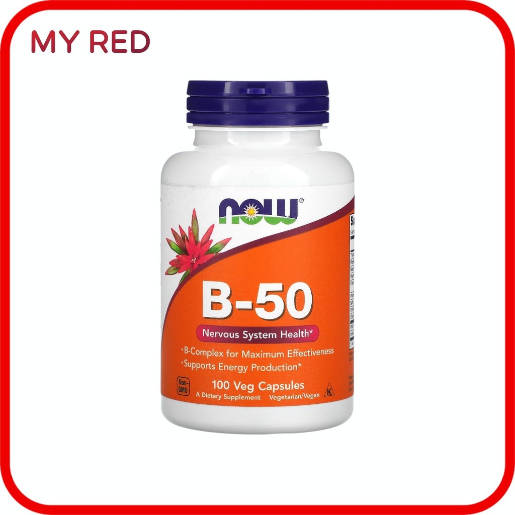 NOW Foods, B-50, 100 Veg Capsules