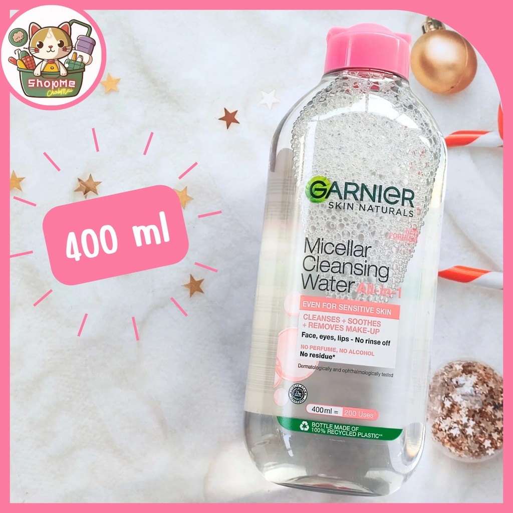 Garnier Micellar Cleansing Water การ์นิเย่ ไมเซล่า คลีนซิ่ง วอเตอร์ 400 ml