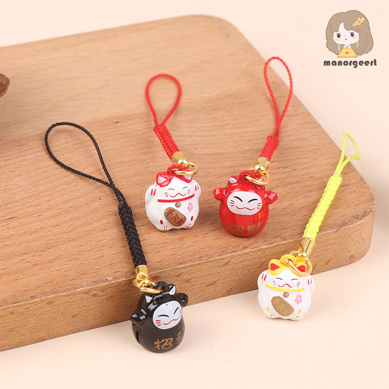 [LO] การ์ตูนการ์ตูนโชคดีญี่ปุ่นโชคดีทองแดงโทรศัพท์มือถือจี้สาวกระเป๋าอุปกรณ์เสริม TH