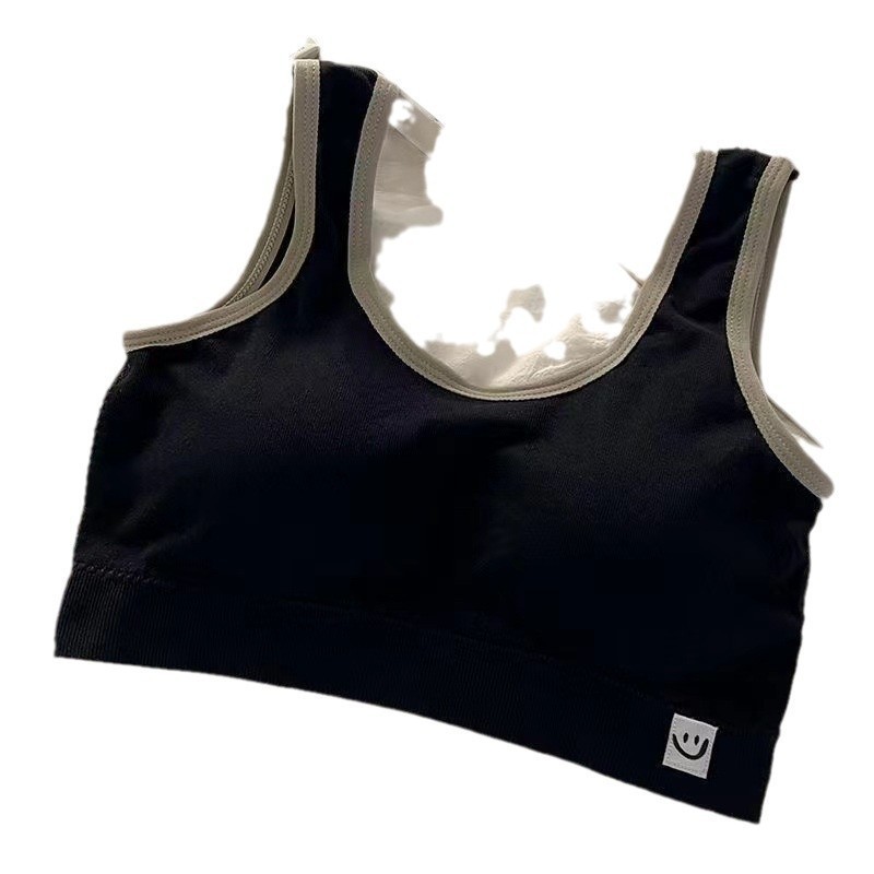 #395 พร้อมส่ง สไตล์ใหม่วัยรุ่นชุดชั้นในไม่มีเหล็กห่วงเสื้อกล้ามบางรุ่น สายยืดหยุ่นได้ดี - รูปที่ 3
