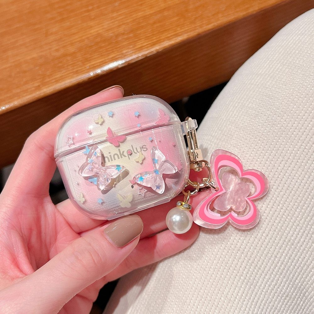 สําหรับ Lenovo LP40 Pro กรณีการ์ตูน Star ผีเสื้อดอกไม้หูฟังนุ่มสําหรับ Lenovo LP40Pro หูฟังกล่อง Fun