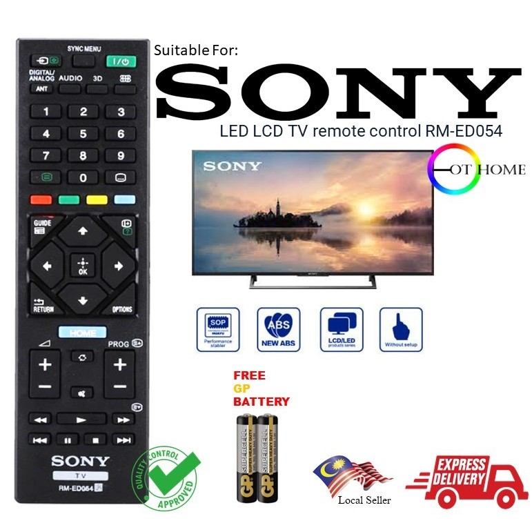 Sony RM-ED054 Bravia LCD LED TV รีโมทคอนโทรล RM-GA024 RMT-TX110P KDL-46R470A KDL-32R420A KDL-46R473A