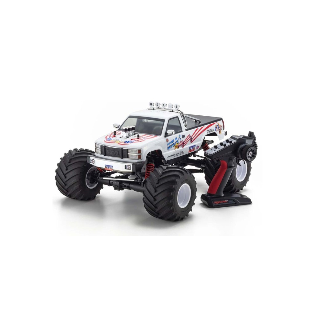 KYOSHO 1/8 Scale Radio Controlled Brushless Motor Powered 4WD Monster Truck USA-1 VE RTR w/KT-231P+ 