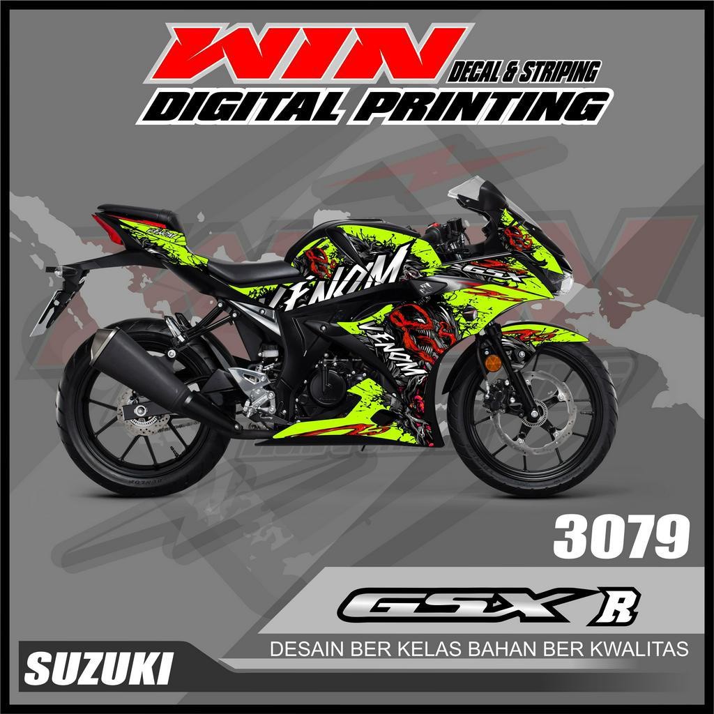 GSX R 150 Striping สติกเกอร์การออกแบบ Venom Semi Full-Stiping GSX R 150