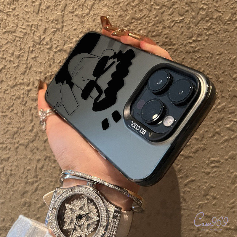 หล่อเจ๋ง การ์ตูนชายและหญิง คู่รัก เคสไอโฟน IPhone 13 11 15 12 16 14 Pro Max 7 16 8 15 Plus 7Plus X XR XS Max SE 2020 เคส - รูปที่ 5