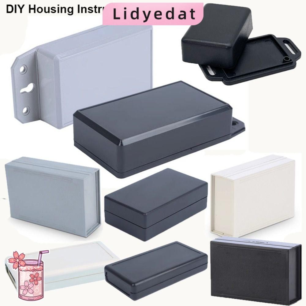 LIDYEDAT165 Box Project Box, 9 รูปแบบพลาสติก ABS DIY Housing Instrument, คุณภาพสูงกันน้ําสีดําสีขาวอิเล็กทรอนิกส์ Home Supplies