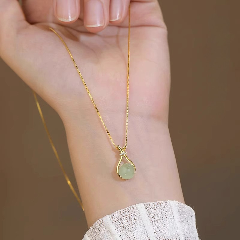 Lucky Bag Dangle Necklace Choker Clavicle Jewelry Accessory for Women