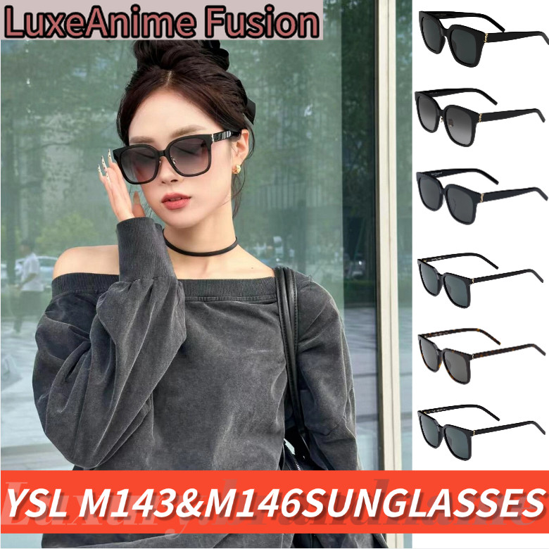 วายเอสแอลYSL Glasses Saint Laurent  SL M143&SL M146 Women's Sunglassesแว่นกันแดด/แว่นผู้หญิง