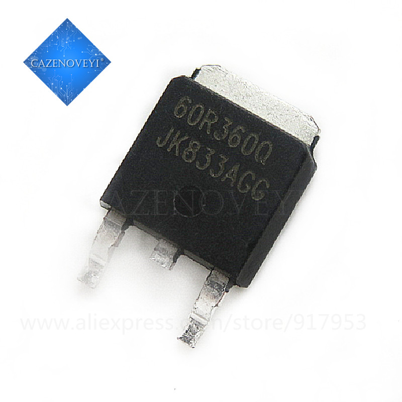 10 ชิ้น/ล็อต IPD60R360P IPD60R360 60R360P 60R360Q 60R360 TO-252 ใหม่ original ในสต็อก