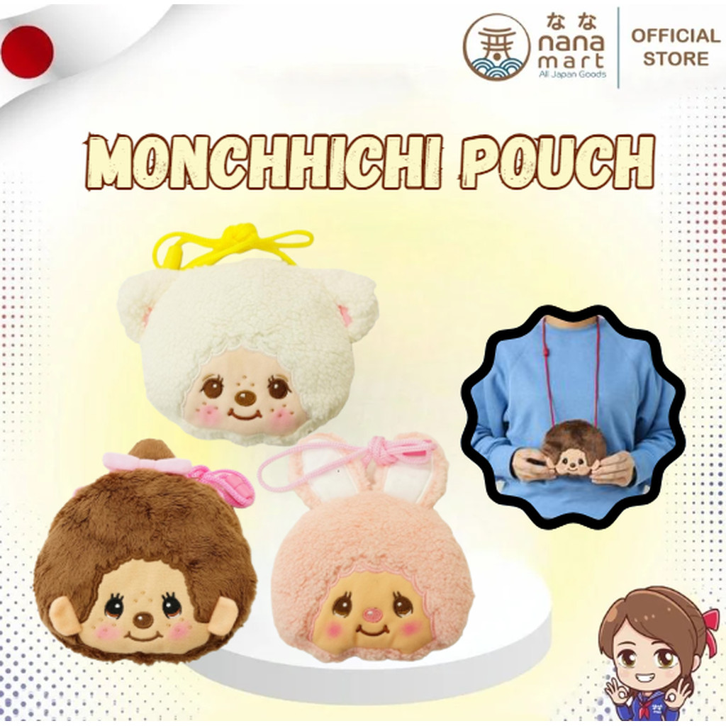 🎀✨ Monchhichi Neck Pouch - กระเป๋าคล้องคอสุดคิ้วท์ ✨🎀