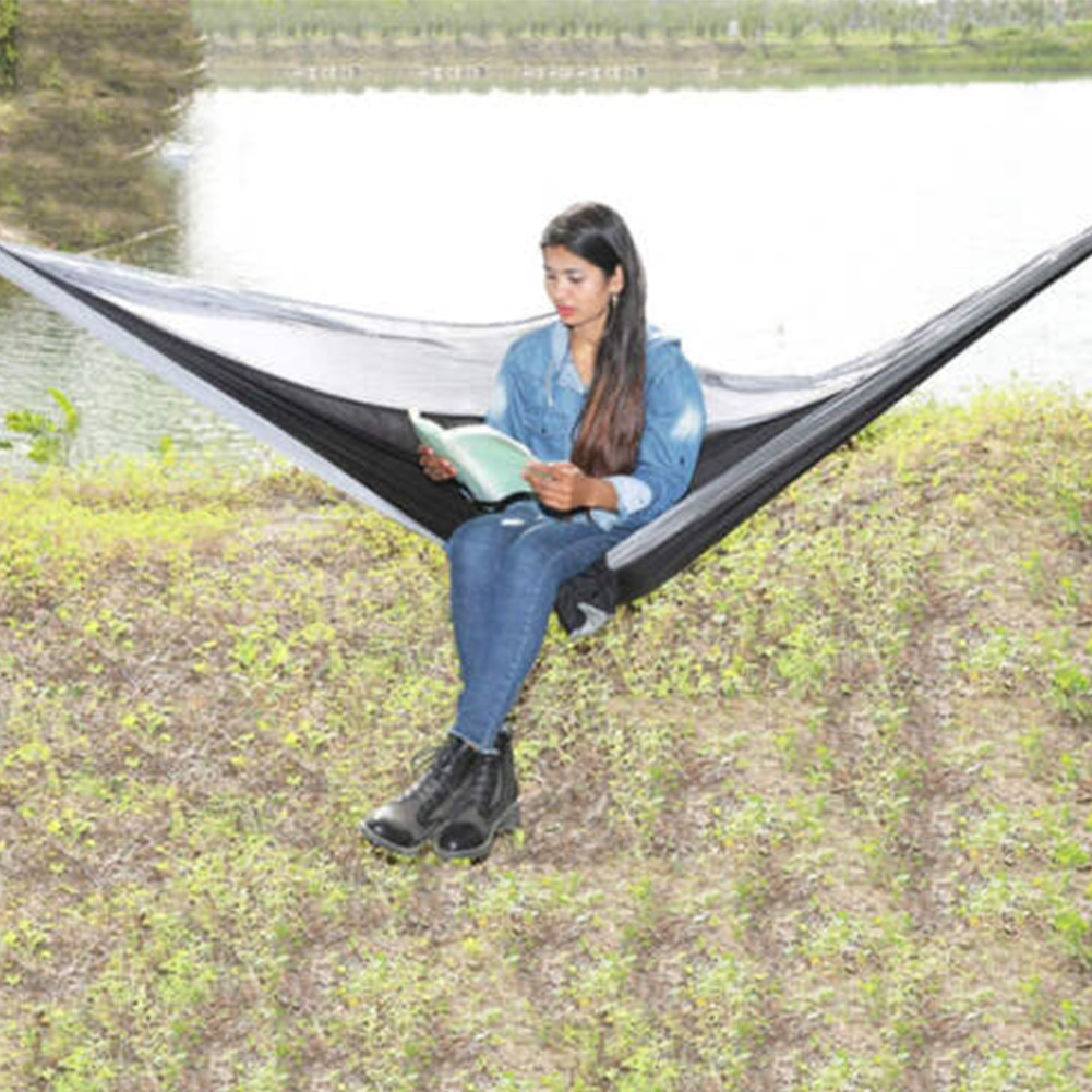 270x140cm เปลญวนผู้ใหญ่ เปล เปลสนาม พร้อมเชือก เปลผ้าร่ม เปลญวน ตั้งแคมป์ camping hammock camp - รูปที่ 4