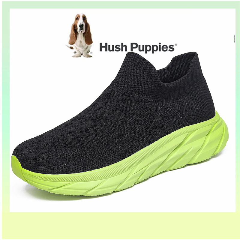 HUSH PUPPIES Hush Puppys รองเท้าผู้หญิงรองเท้าแบนผู้หญิงเกาหลี Hush Puppy รองเท้าผู้หญิงกีฬารองเท้าผ