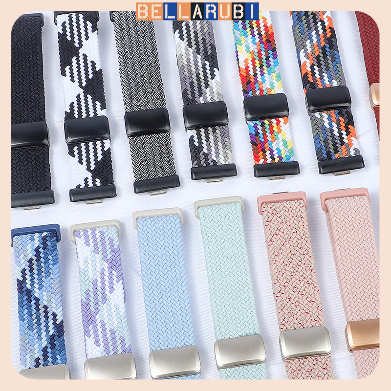 สายไนล่อนถัก for Huawei Watch Fit 4 /Huawei Watch Fit 4 Pro /Huawei Watch Fit 3 กีฬาอ่อนแม่เหล็กหัวเข็มขัดลมหายใจวง