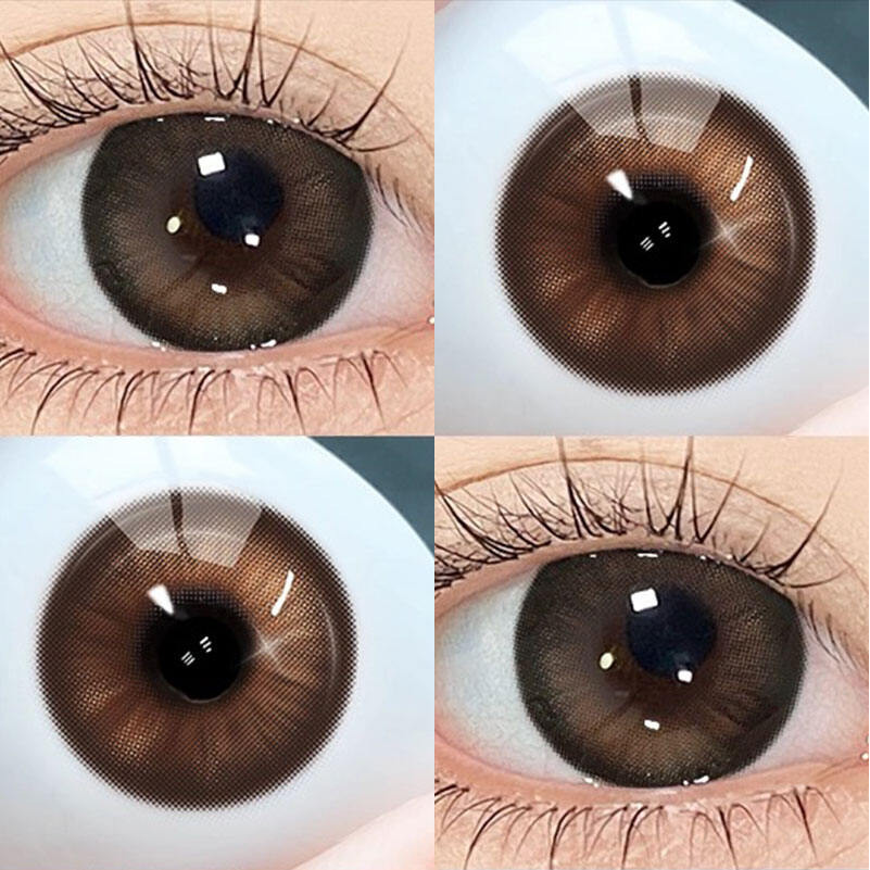 2025 ใหม่  คอนแทคเลนส์ 12 รายเดือน จัสมิน สีน้ําตาล คอนแทคเลนส์ จัสมิน กับ พลัง(0.00~-8.00) 14.2มม อ่อนนุ่ม ธรรมชาติ คอนแทคเลนส์ ฟรีเคสเลน