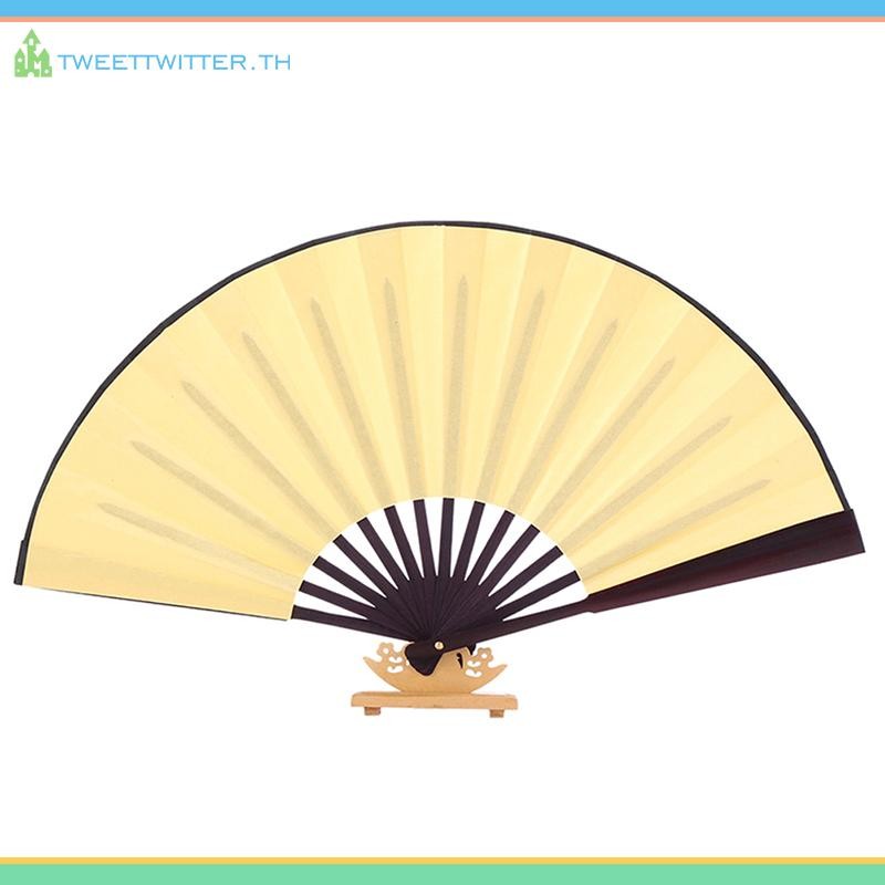 ทวีต สไตล์จีนมือถือพัดลมที่ว่างเปล่าผ้าไหมผ้าพับพัดลมพรรคตกแต่งงานแต่งงาน ไทย - รูปที่ 5