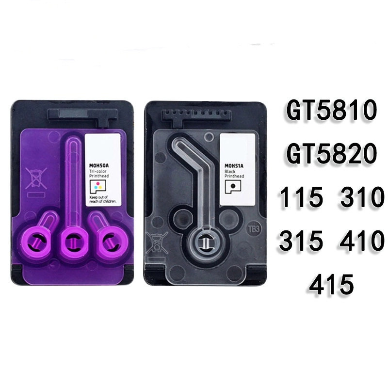 HP หัวพิมพ์ 115 310 315 410 415 GT5810 GT5820 เครื่องพิมพ์สีดํา TRI-COLOR ตลับหมึกหัวพิมพ์