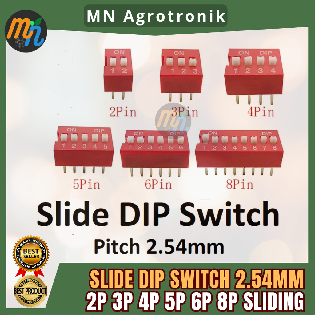 SLIDE SWITCH DIP SWITCH 2.54 มม.2PIN 2 PIN 2P 3PIN 3 PIN 3P 4PIN 4 PIN 4P 5PIN 5 PIN 5P 6PIN 6 PIN 6