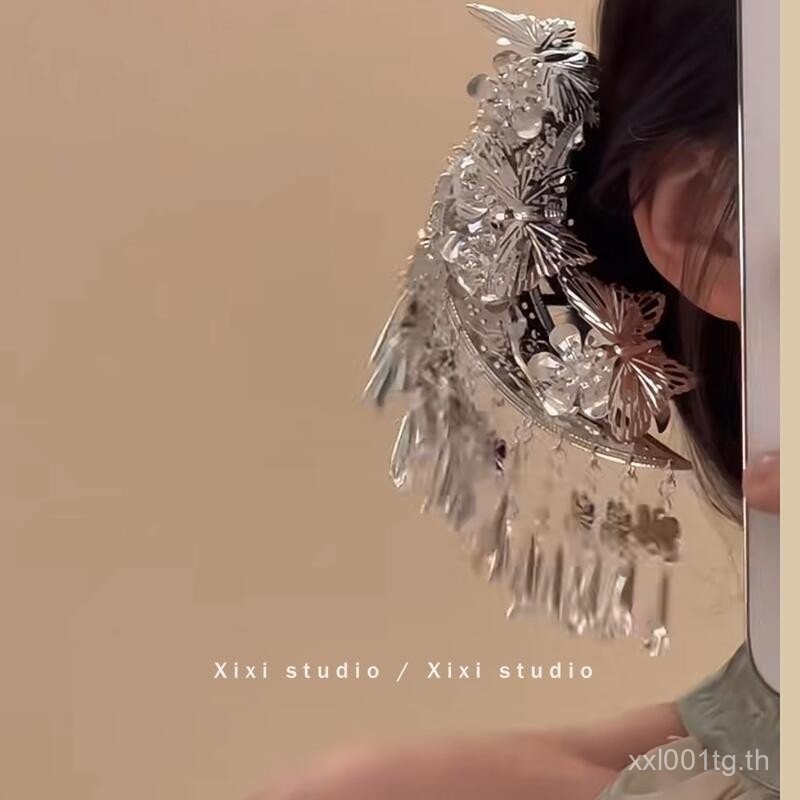 Miaojiang สาวสไตล์แปลกใหม่ Miaozuno พู่ขั้นตอนเขย่า Hairpin สไตล์ All-Match หรูหรา High-End อุปกรณ์เสริมผมหญิงผลิตภัณฑ์ใหม่ E6D - รูปที่ 3