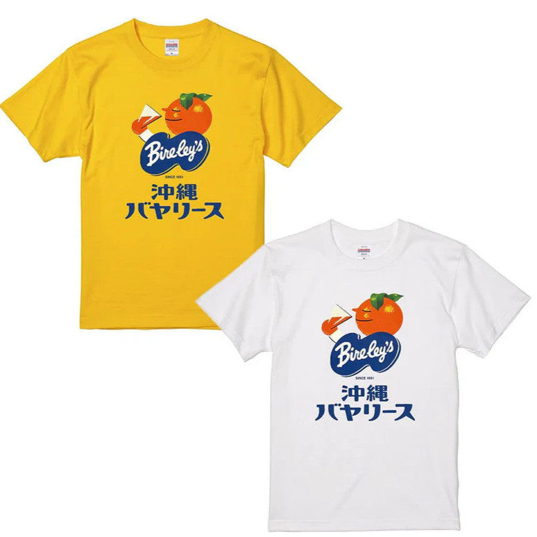 Okinawa Orion BEER เสื้อยืดสไตล์ใหม่สีดําแขนสั้นผ้าฝ้าย 100%