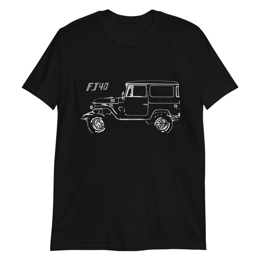 1970 Fj-40 Land Cruiser Fj40 เจ้าของของขวัญ Outline Art แขนสั้นเสื้อยืด Unisex