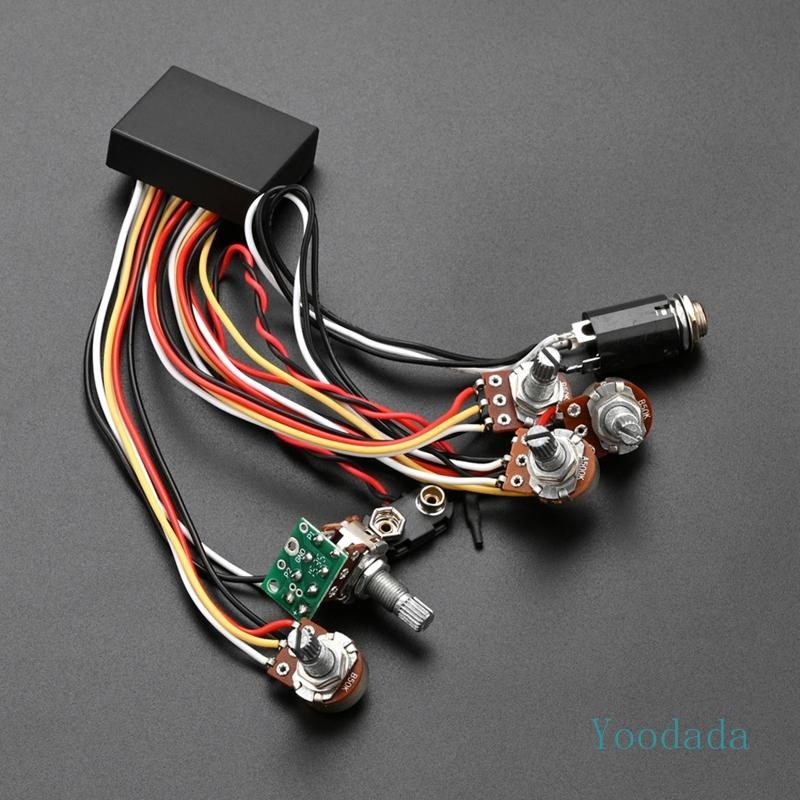 Yoo Bass Pickups 3 Band Active Passive EQ Equalizer Circuit Guitar Bass Pickup