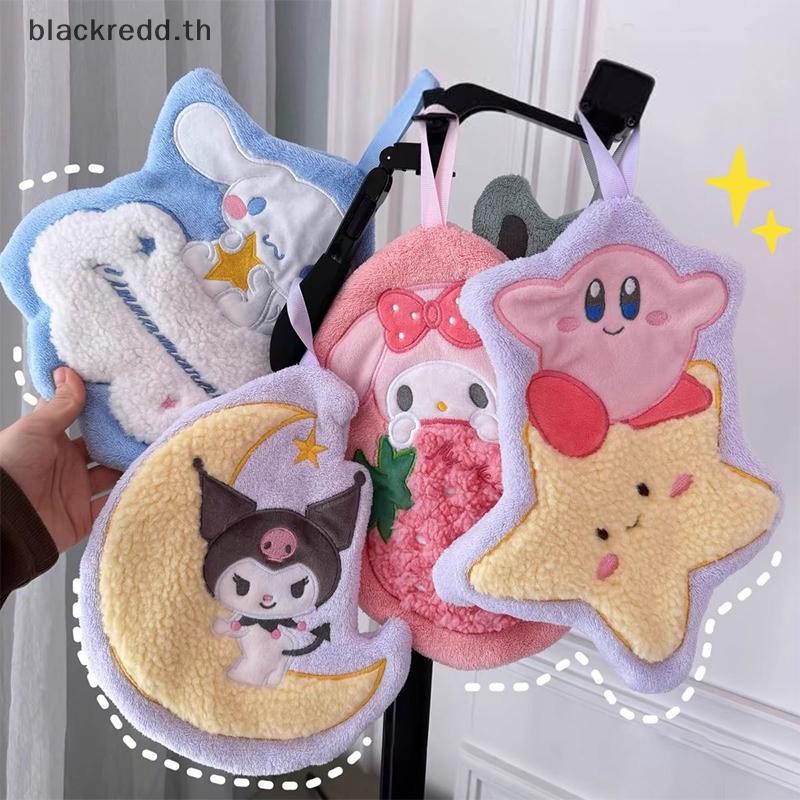 Bred ผ้าเช็ดมือขนแกะปะการังน่ารักการ์ตูนตุ๊กตาผ้าทําความสะอาดซุปเปอร์ดูดซับการ์ตูนเช็ดแขวนผ้าเช็ดตัวห้องครัวห้องน้ําซัพพลาย.